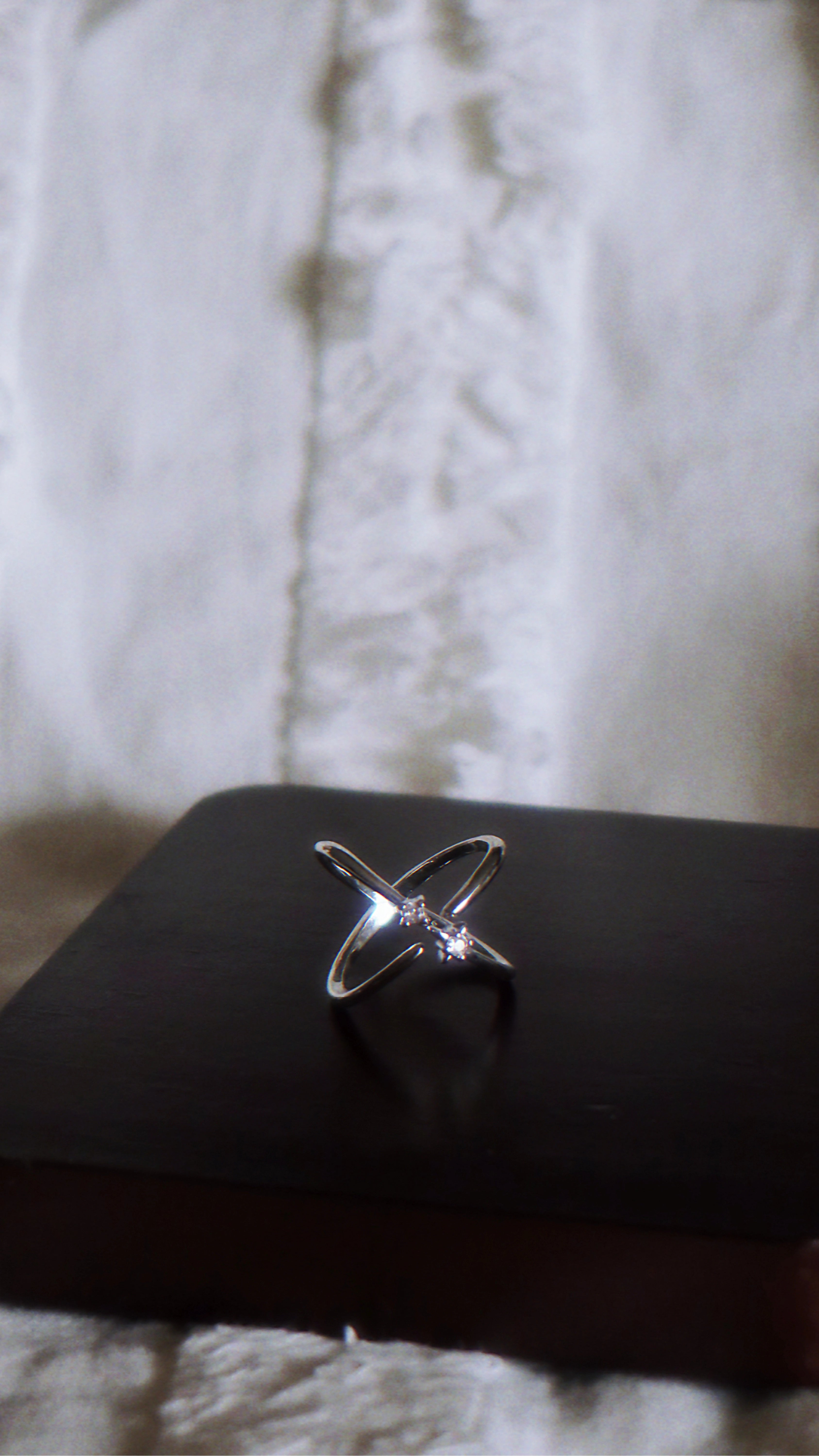 Star-Track Pinky Ring – S925 Sterling Silver Geometric Ring with Zircon