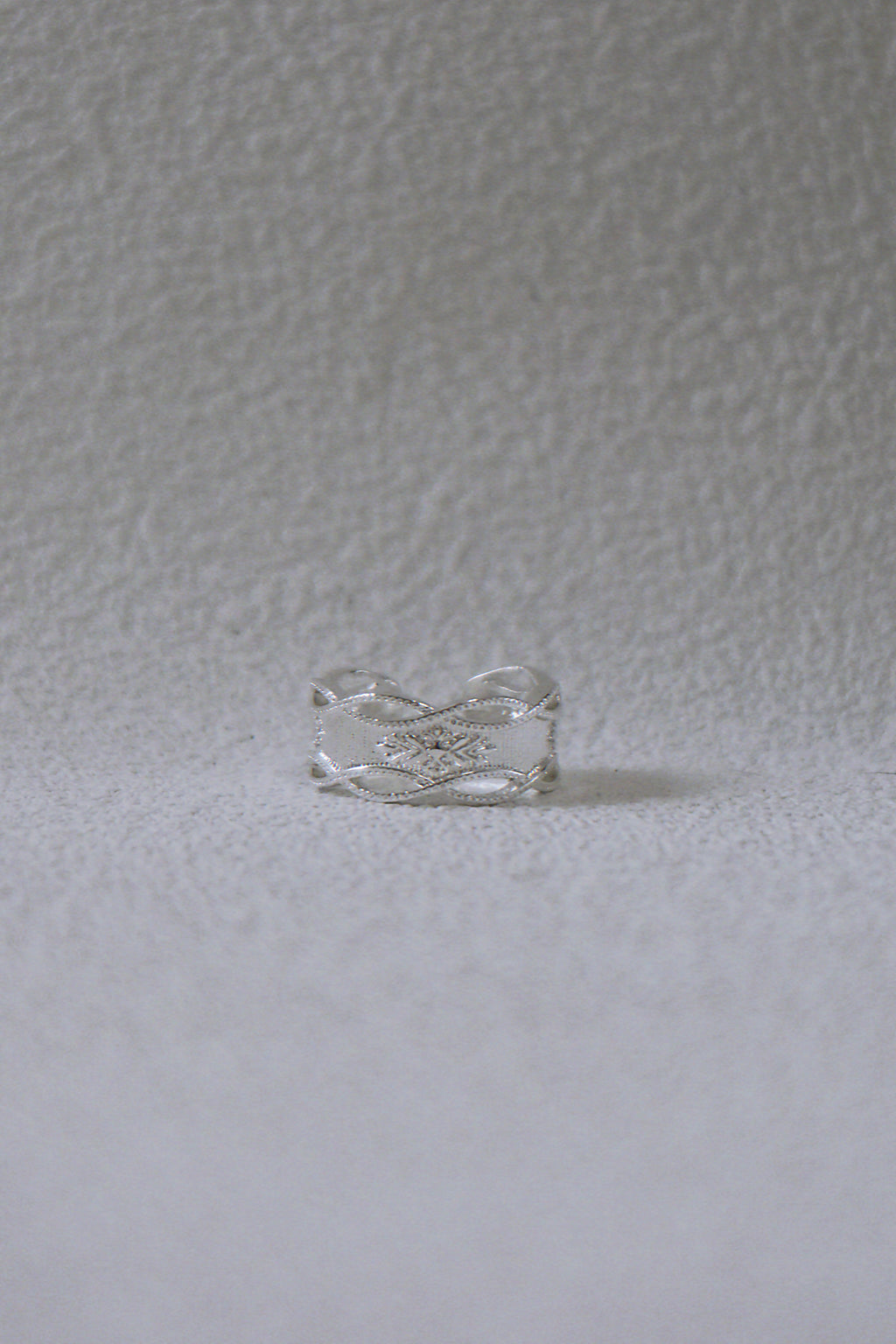 The Frost Lattice - Crystalline Sterling Silver Ring