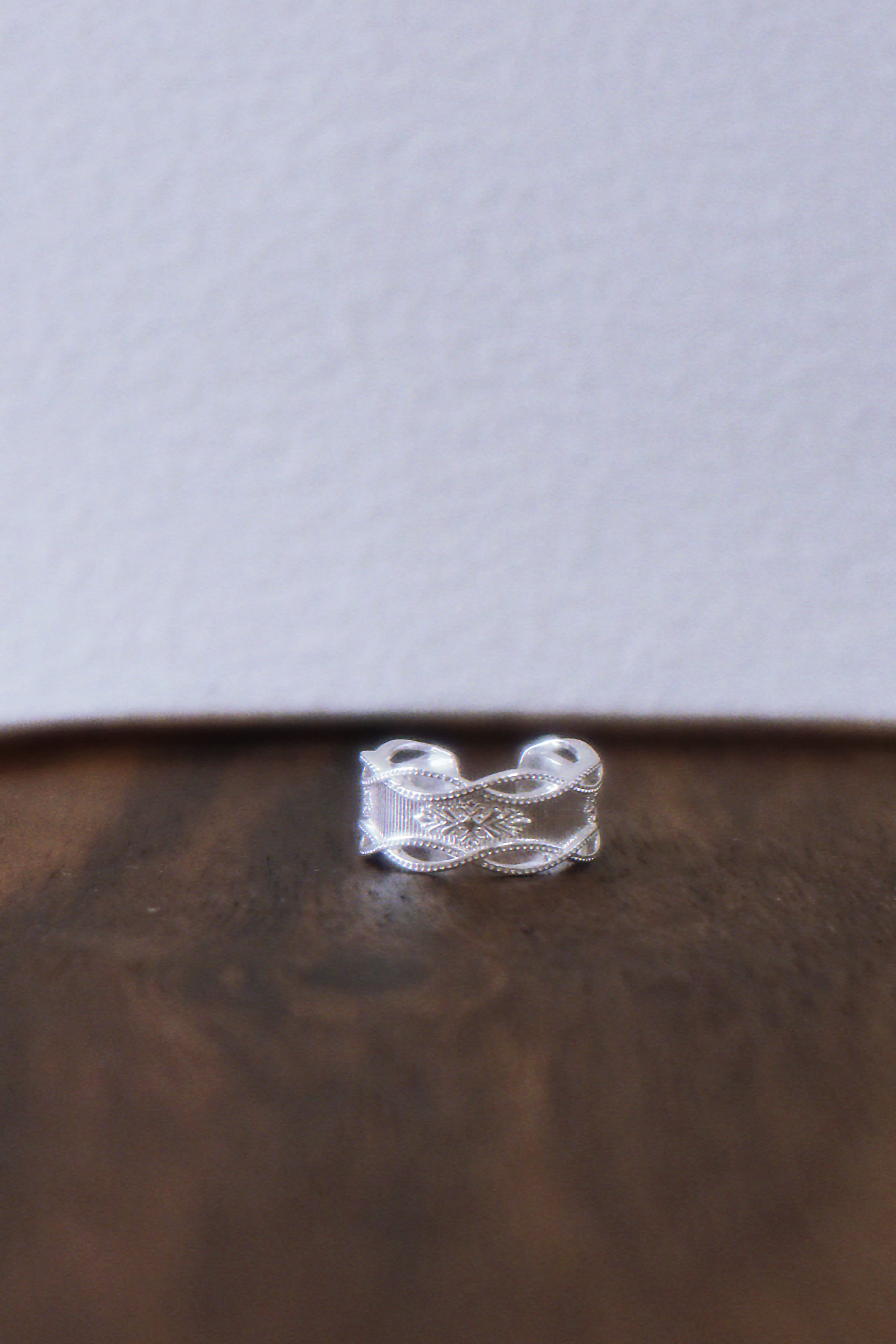 The Frost Lattice - Crystalline Sterling Silver Ring