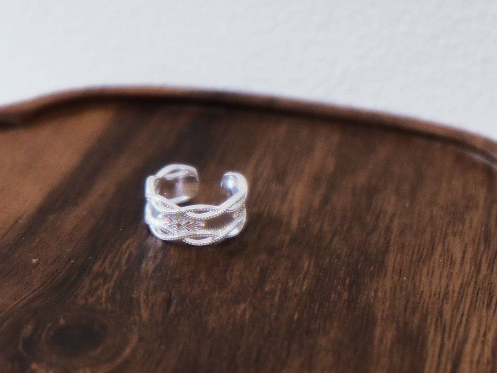 The Frost Lattice - Crystalline Sterling Silver Ring