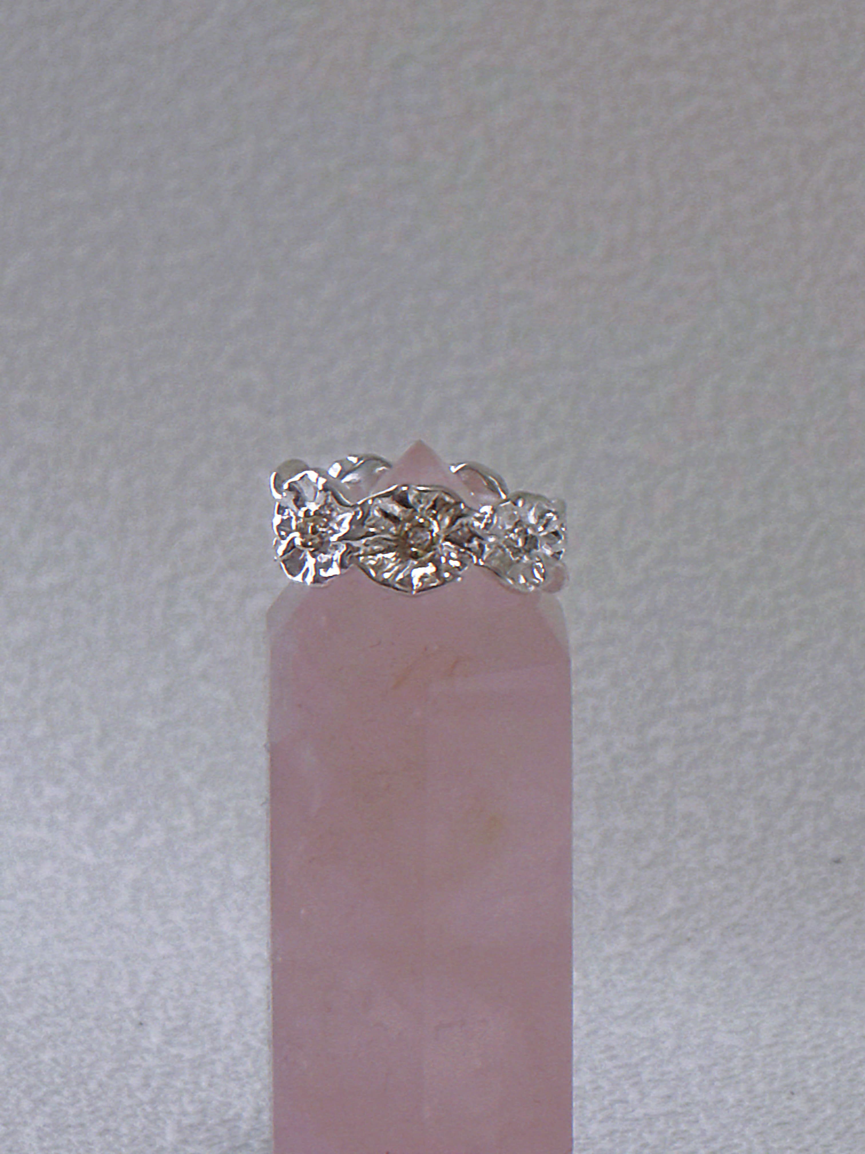 Irregular Floral – Stackable Twisted & Floral Ring Set of 2
