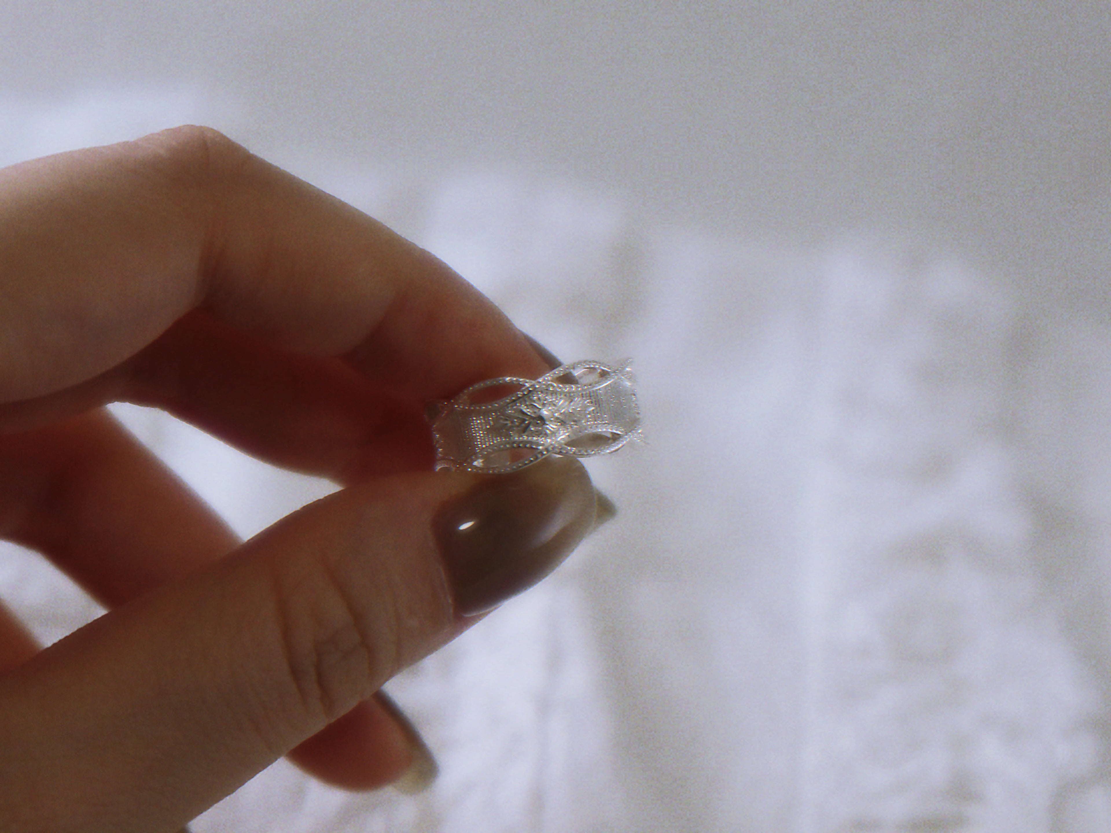 The Frost Lattice - Crystalline Sterling Silver Ring