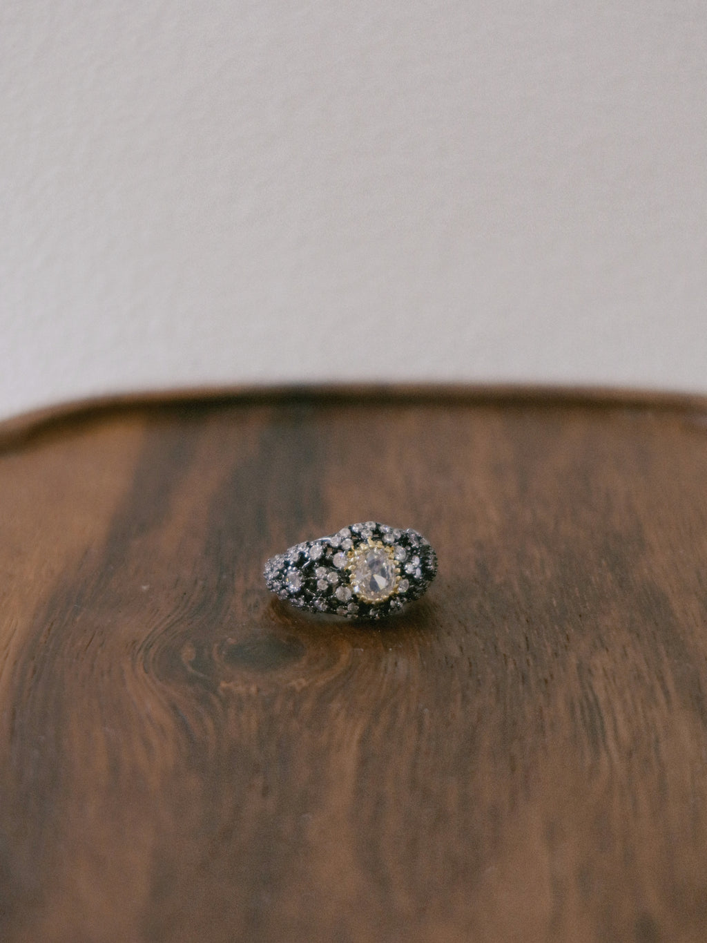 The Dark Glory Ring — All-Black Gothic Zirconia Statement Ring