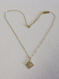 The Golden Iris – Radiant Pendant Necklace in 18K Gold Plated Eco Brass