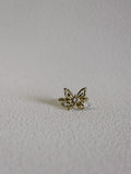 The Butterfly Key – 3D Openwork Ring in 18K Gold Plated Eco Brass
