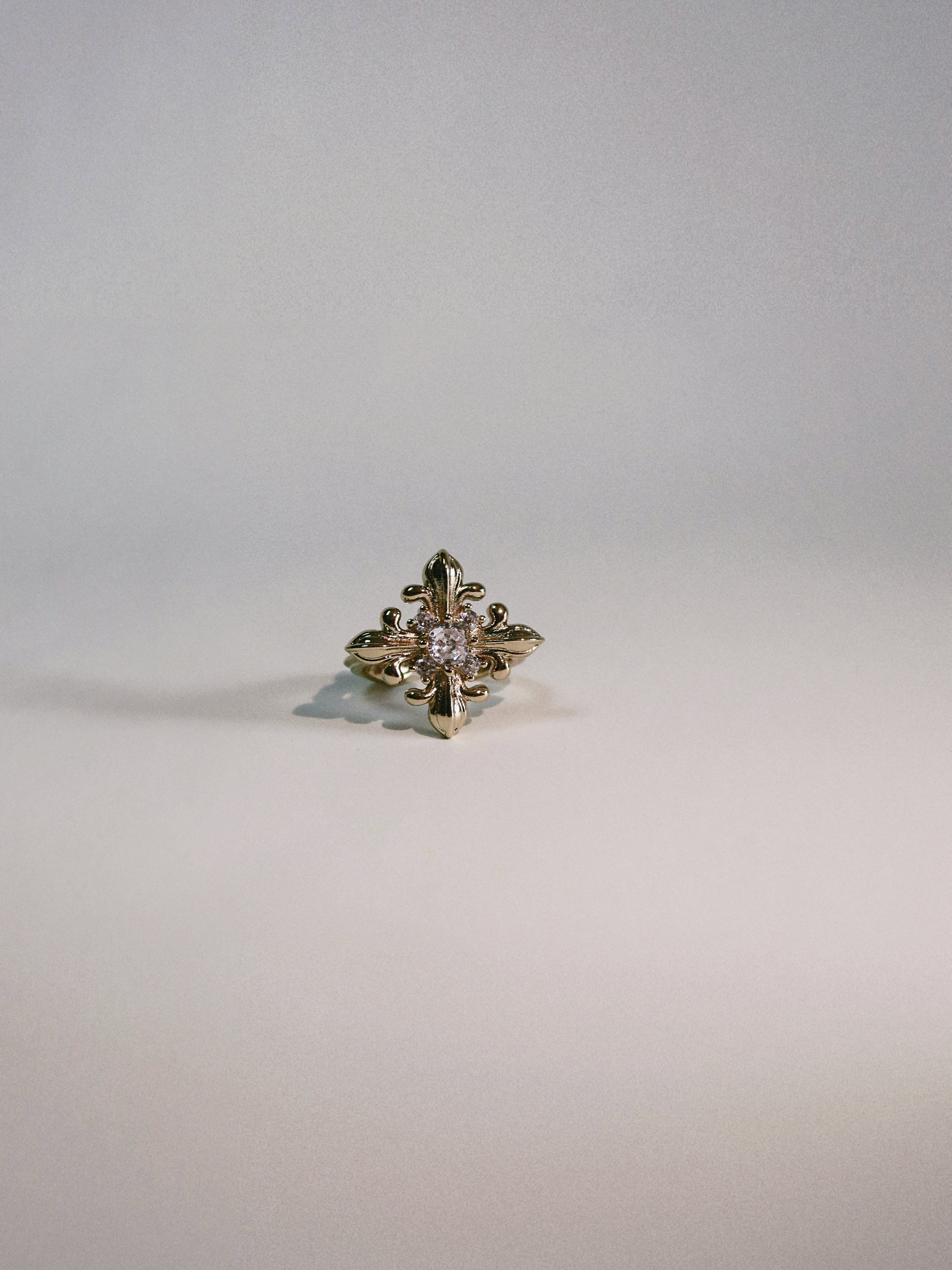 The Golden Iris - Statement Ring in 18K Gold Plated Eco Brass