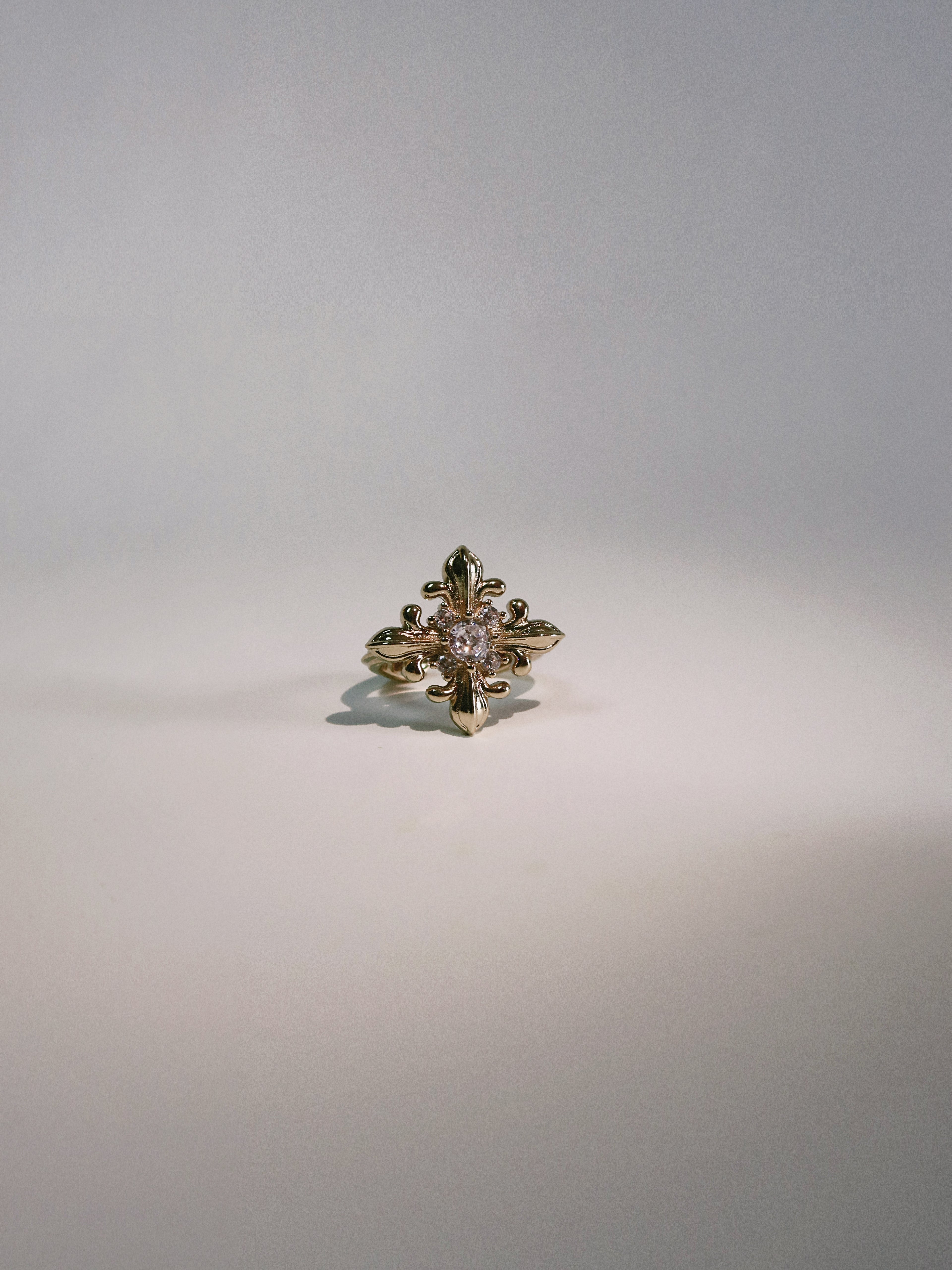 The Golden Iris - Statement Ring in 18K Gold Plated Eco Brass