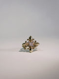 The Golden Iris - Statement Ring in 18K Gold Plated Eco Brass
