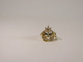 The Sovereign Trinity: The Oculus — Gold Plated Eco-Brass Oval Solitaire Cubic Zirconia Ring